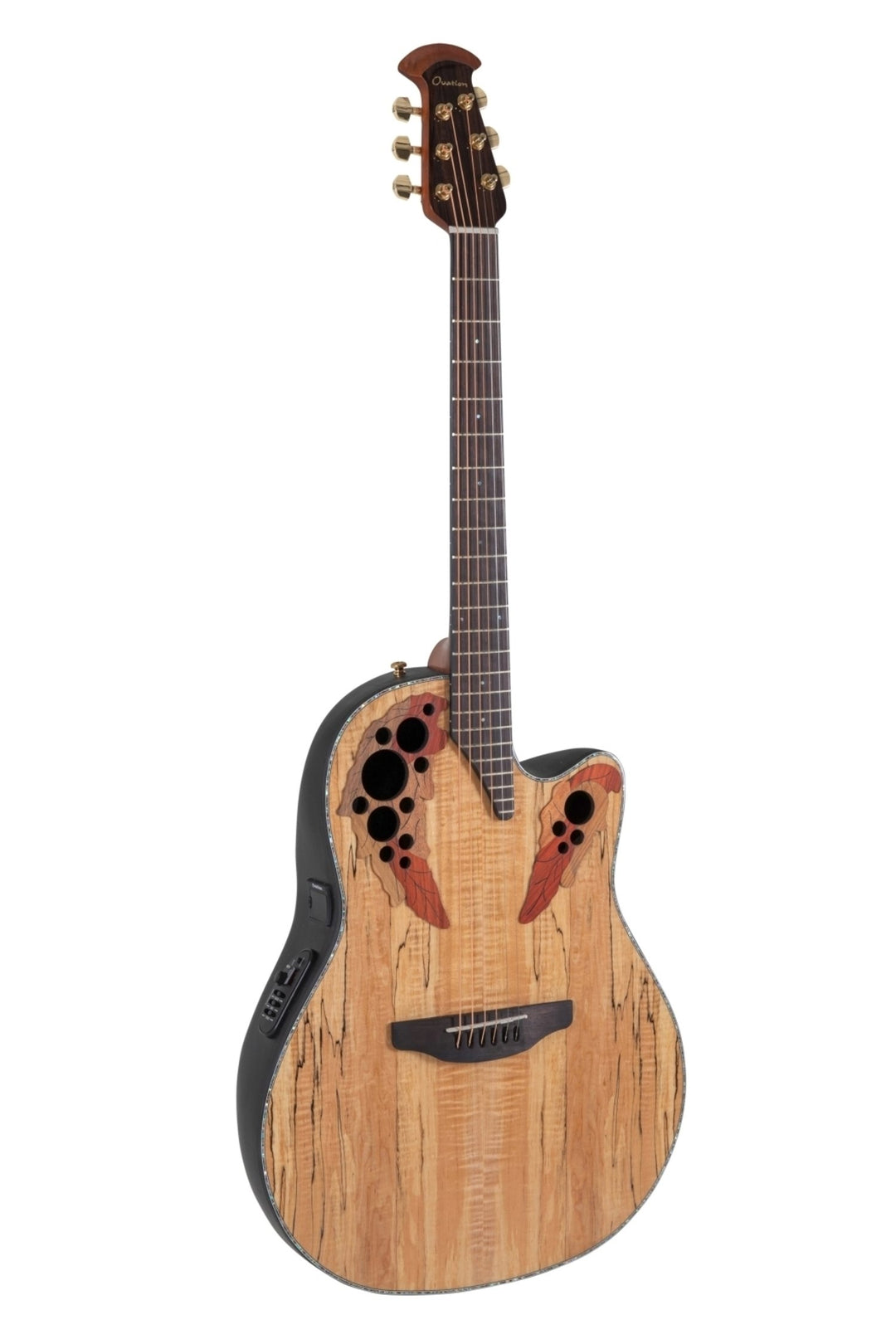Ovation E-Acoustic Kitarat Celebrity Elite Plus Mid Cutaway - Natural Spalted Maple (CE44P-SM-G)