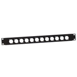 Adam Hall 872213 U-muotoinen Rack Paneeli 1 Yksikkö 12 D-Type Chassis