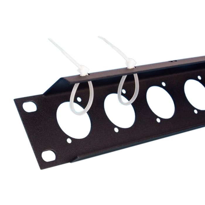 Adam Hall 872215 U-muotoinen Rack Paneeli m. Asennusreuna 1 Yksikkö 12 XLR D-Type Chassis