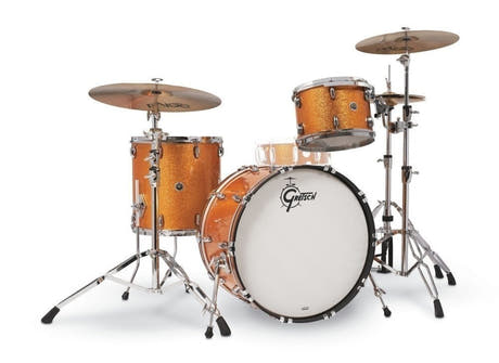 Gretsch USA Brooklyn 3-delt shell set 22", Gold Sparkle