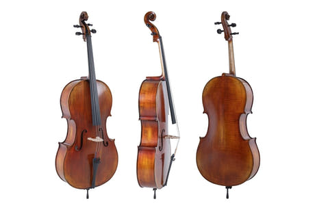 GEWA Sello Maestro 2 - 3/4 (Säädetty Wittner hienoviritysperän kanssa sis. bag, carbon-rusiini ja Larsen Aurora -kielet)