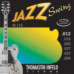 Thomastik-Infeld-kielet sähkökitaraan Jazz Swing Series Nickel Flat Wound - Setti 012 flatwound (JS112)