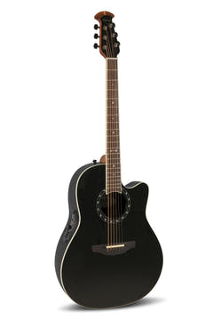 Ovation E-Acoustic Kitarat Standard Balladeer Deep Contour Cutaway - Black (2771AX-5-G)