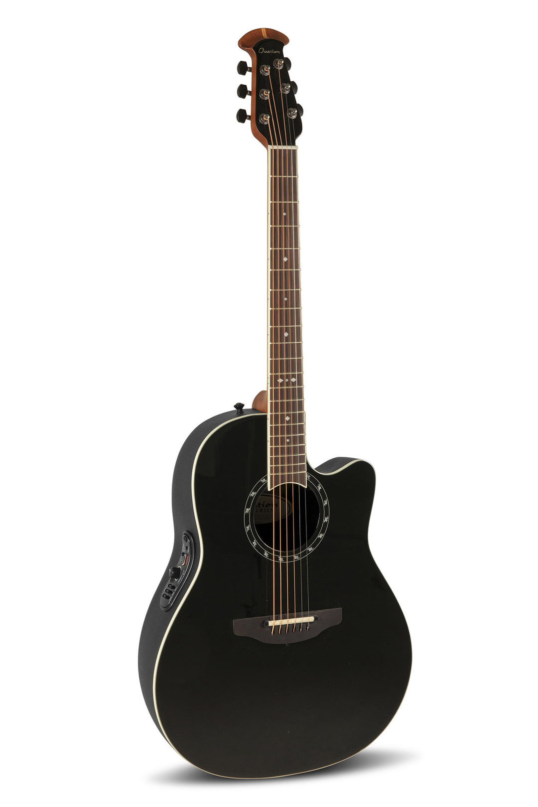 Ovation E-Acoustic Kitarat Standard Balladeer Deep Contour Cutaway - Black (2771AX-5-G)