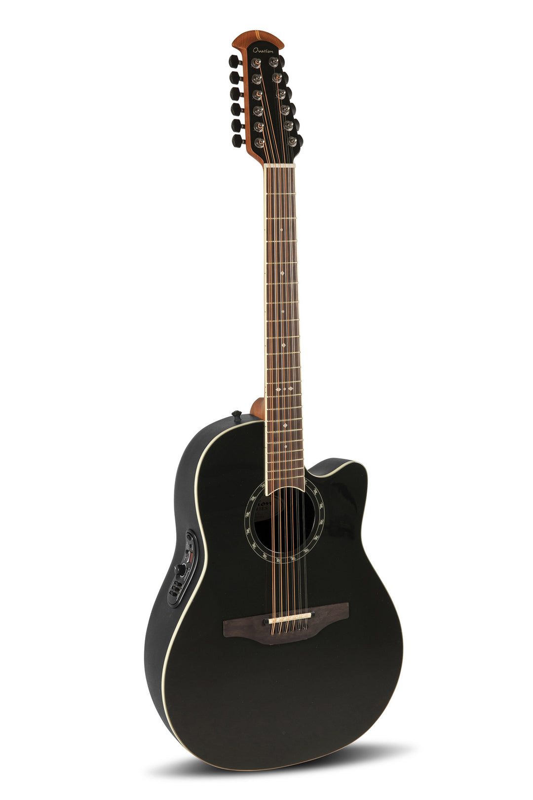 Ovation E-Acoustic kitarat Standard Balladeer Deep Contour Cutaway 12-string - Black (2751AX-5-G)