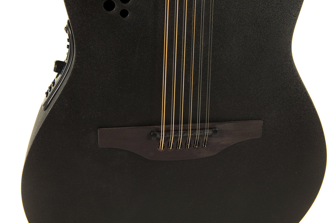 Ovation E-Acoustic kitarat Elite TX Deep Contour Cutaway 12-string - Black Textured (2058TX-5-G)