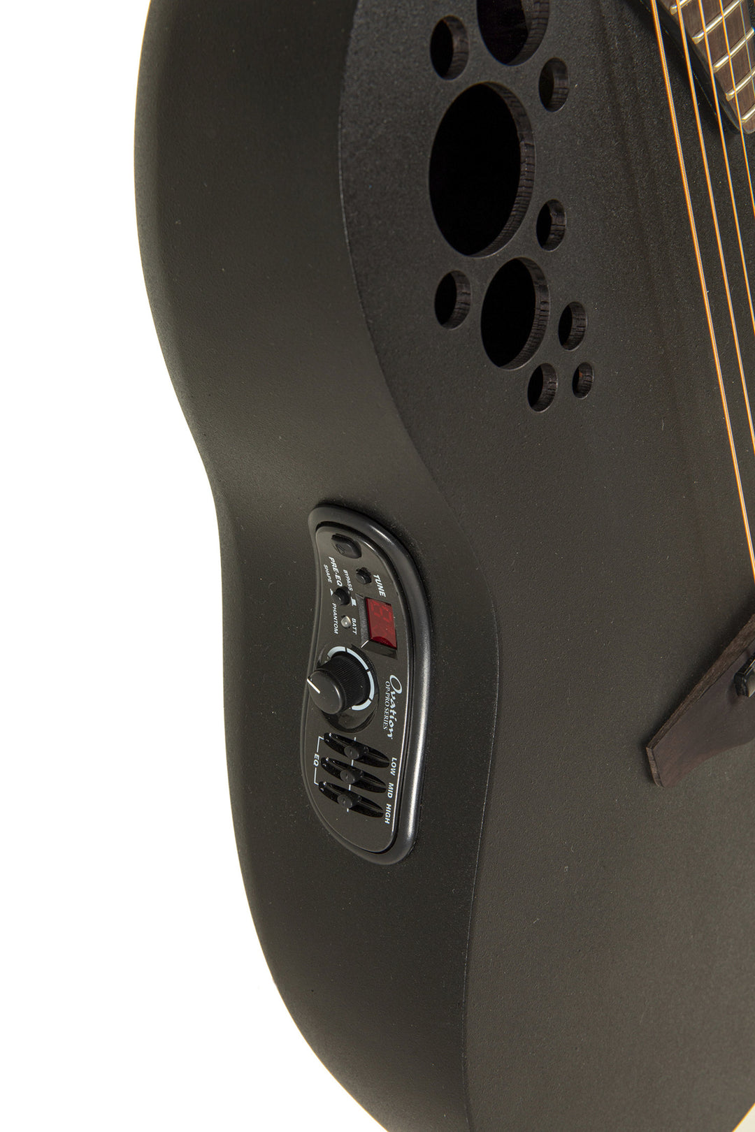 Ovation E-Acoustic Kitarat Elite TX Deep Contour Cutaway - Black Textured (2078TX-5-G)