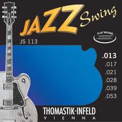 Thomastik-Infeld-kielet sähkökitaraan Jazz Swing Series Nickel Flat Wound - Setti 013 flatwound (JS113)