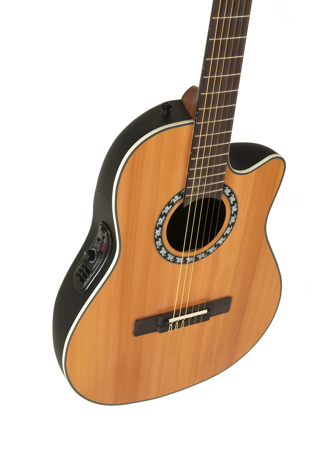 Ovation E-Acoustic klassinen kitara Classic Nylon Legend Mid Cutaway - Natural (1773AX-4-G)