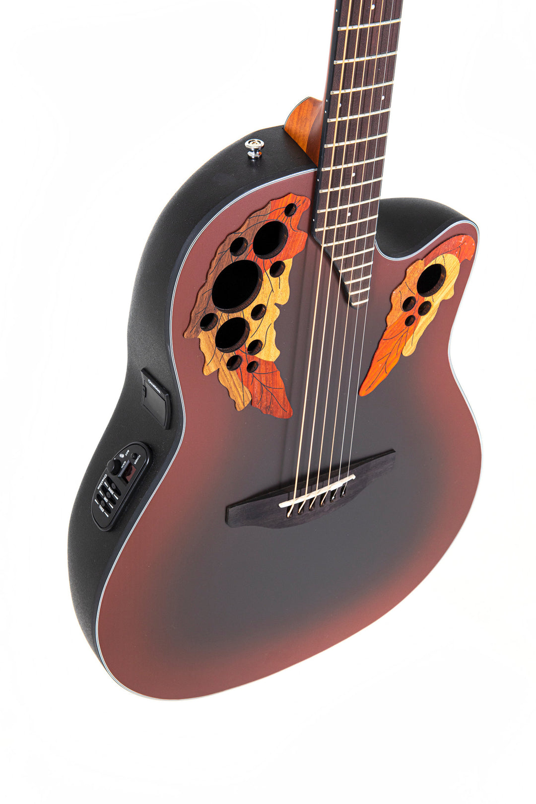 Ovation E-Acoustic Kitarat Celebrity Elite Mid Cutaway - Reverse Red Burst (CE44-RRB-G)