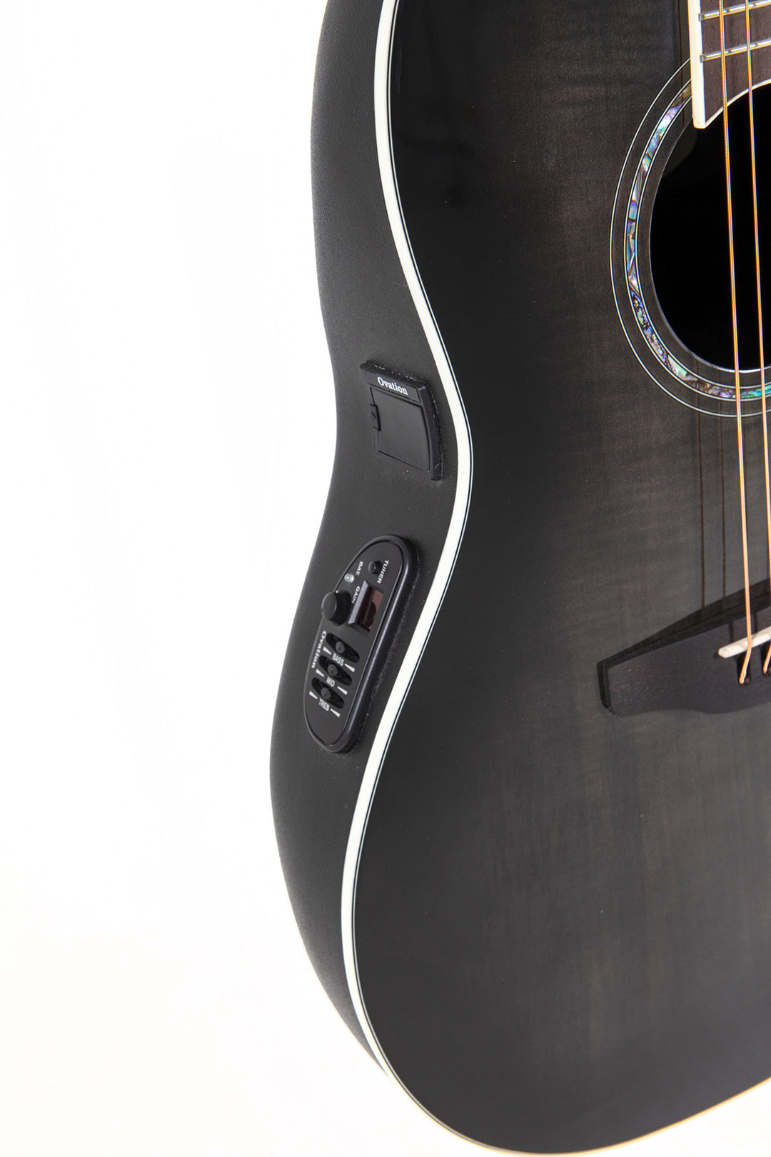 Ovation E-Acoustic Kitarat Celebrity Standard Plus Mid Cutaway - Transparent Blackburst Flame (CS24P-TBBY-G)