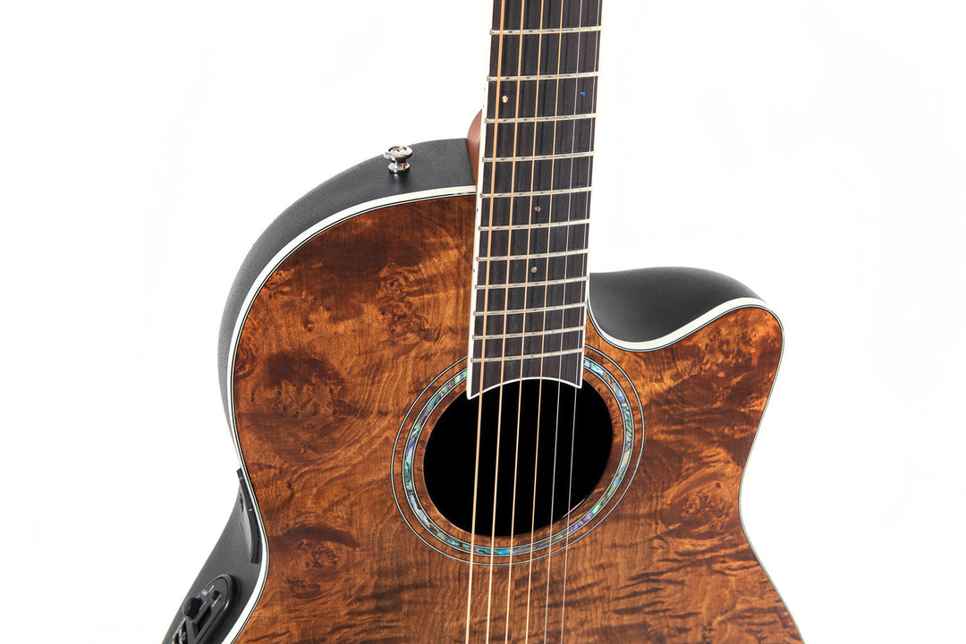 Ovation E-Acoustic Kitarat Celebrity Standard Plus Mid Cutaway - Nutmeg Burled Maple (CS24P-NBM-G)
