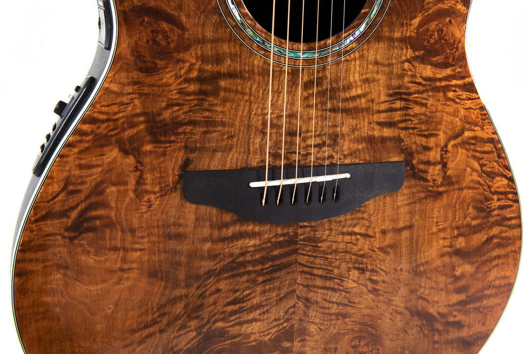 Ovation E-Acoustic Kitarat Celebrity Standard Plus Mid Cutaway - Nutmeg Burled Maple (CS24P-NBM-G)