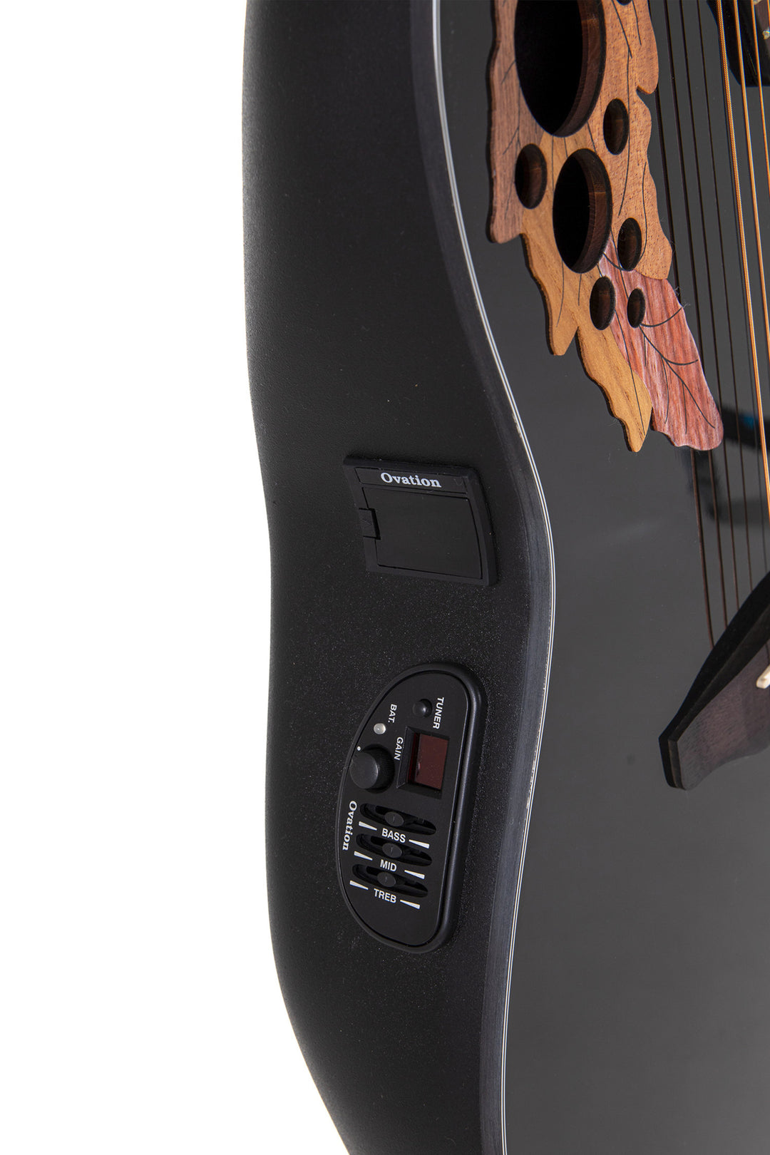 Ovation E-akustinen kitara Celebrity Elite Mid Cutaway - Black (CE44-5-G)