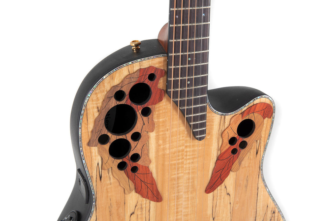 Ovation E-Acoustic Kitarat Celebrity Elite Plus Mid Cutaway - Natural Spalted Maple (CE44P-SM-G)