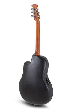 Ovation E-Acoustic Kitara Celebrity Elite Plus Mid Cutaway - Blue Transparent Quilt (CE44P-8TQ-G)