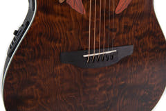 Ovation E-akustiset Kitarat Celebrity Elite Plus Super Shallow - Dark Tiger Eye (CE48P-TGE-G)