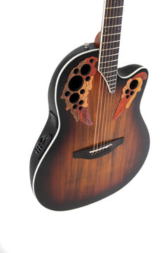 Ovation-sähkökitarat Celebrity Elite Plus Super Shallow – Koa Burst (CE48P-KOAB-G)