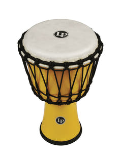 Latin Pundistussoittimet Djembe World 7-inch Rope Tuned Circle - Yellow (LP1607YL)
