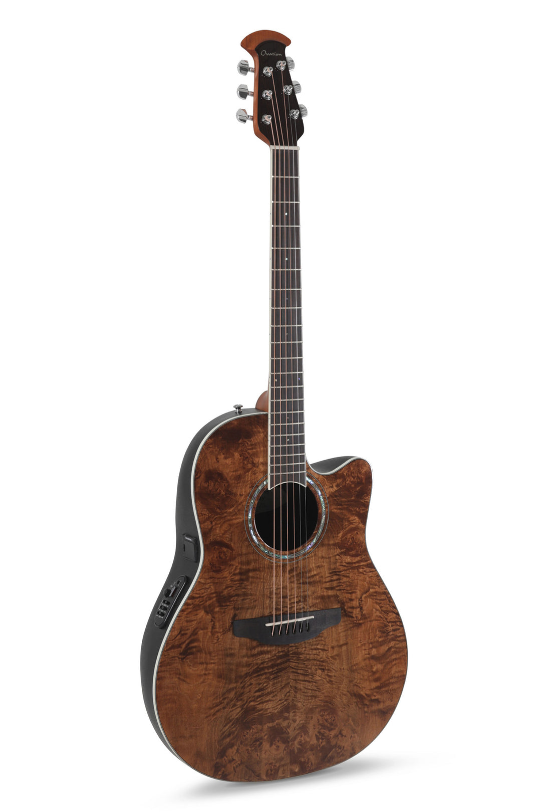 Ovation E-Acoustic Kitarat Celebrity Standard Plus Mid Cutaway - Nutmeg Burled Maple (CS24P-NBM-G)