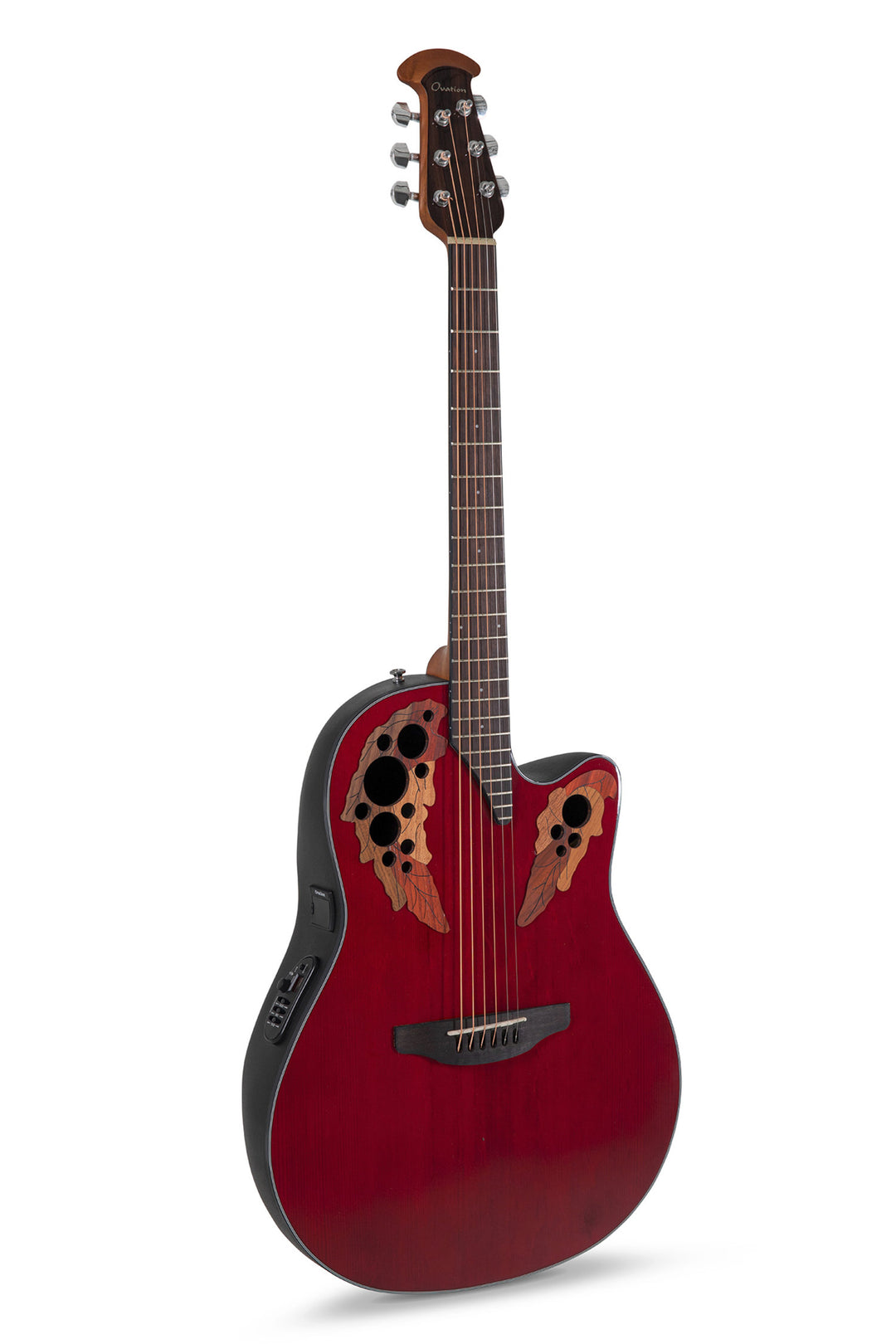 Ovation E-Acoustic Kitarat Celebrity Elite Mid Cutaway - Ruby Red (CE44-RR-G)