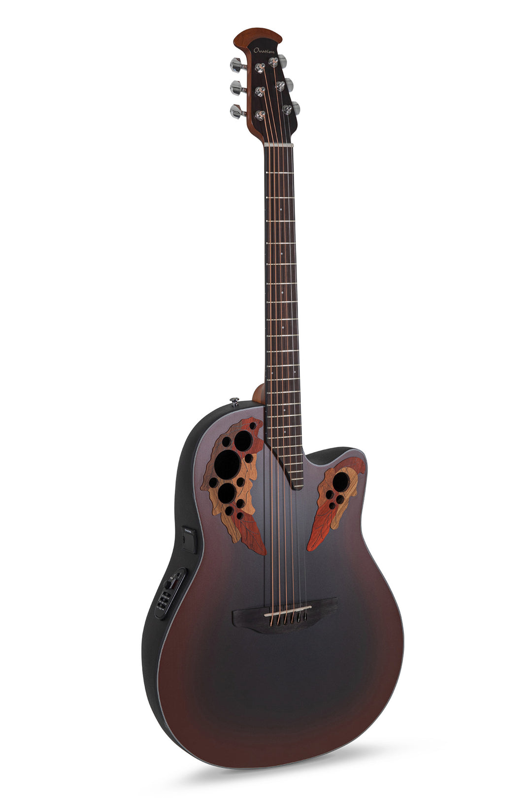 Ovation E-Acoustic Kitarat Celebrity Elite Mid Cutaway - Reverse Red Burst (CE44-RRB-G)