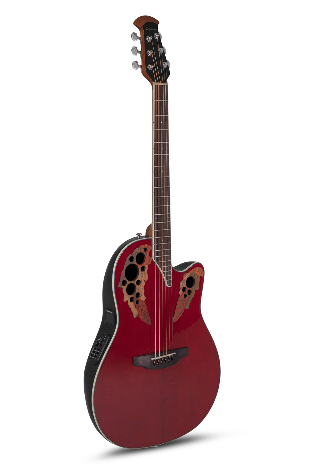 Ovation E-Acoustic Kitarat Celebrity Elite Super Shallow Cutaway - Ruby Red (CE48-RR-G)