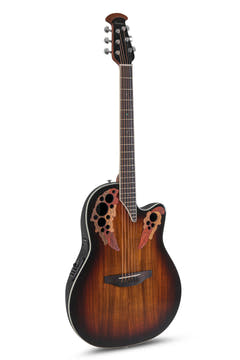 Ovation-sähkökitarat Celebrity Elite Plus Super Shallow – Koa Burst (CE48P-KOAB-G)