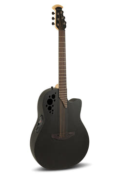 Ovation E-Acoustic Kitarat Elite TX Deep Contour Cutaway - Black Textured (2078TX-5-G)