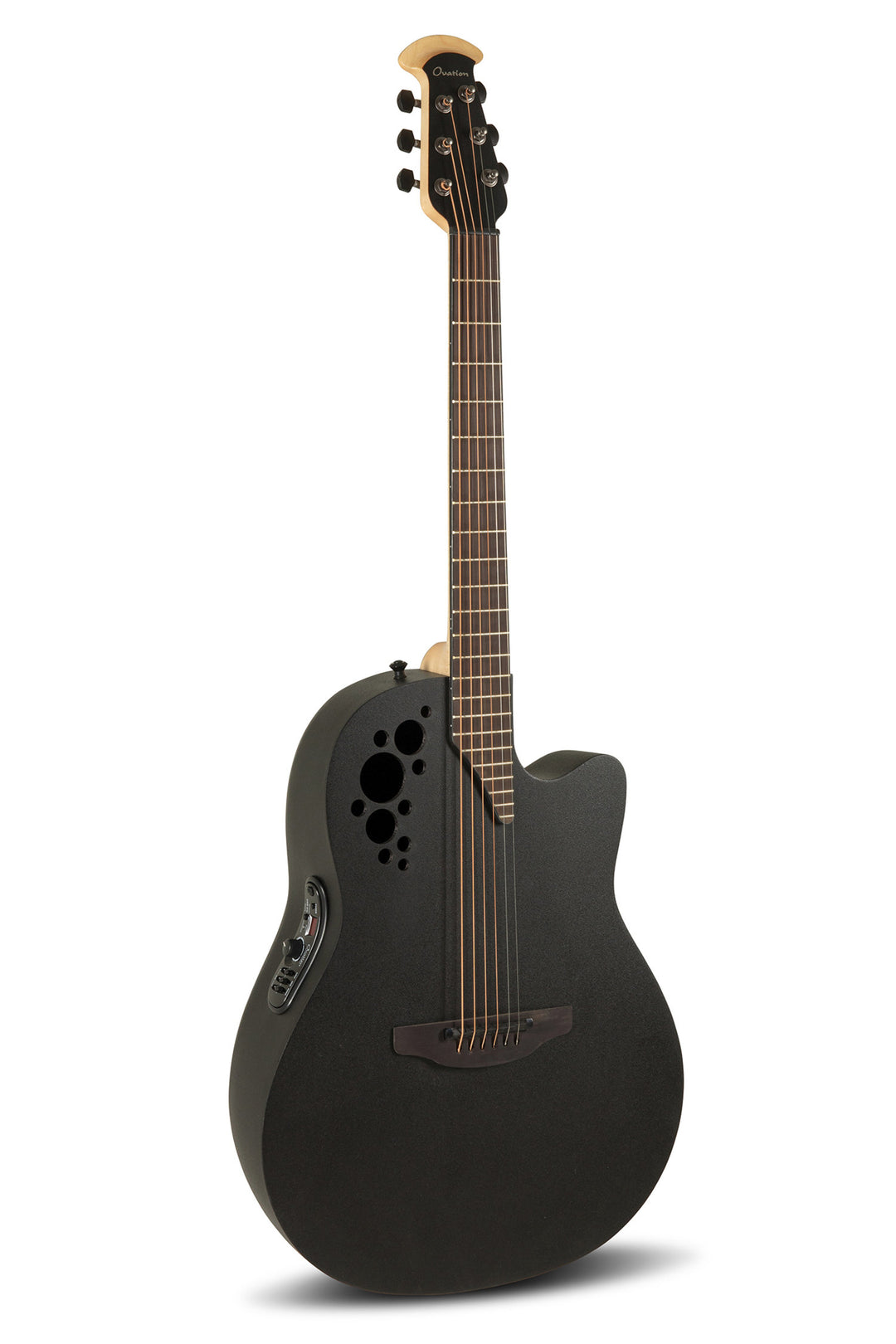 Ovation E-Acoustic Kitarat Elite TX Deep Contour Cutaway - Black Textured (2078TX-5-G)