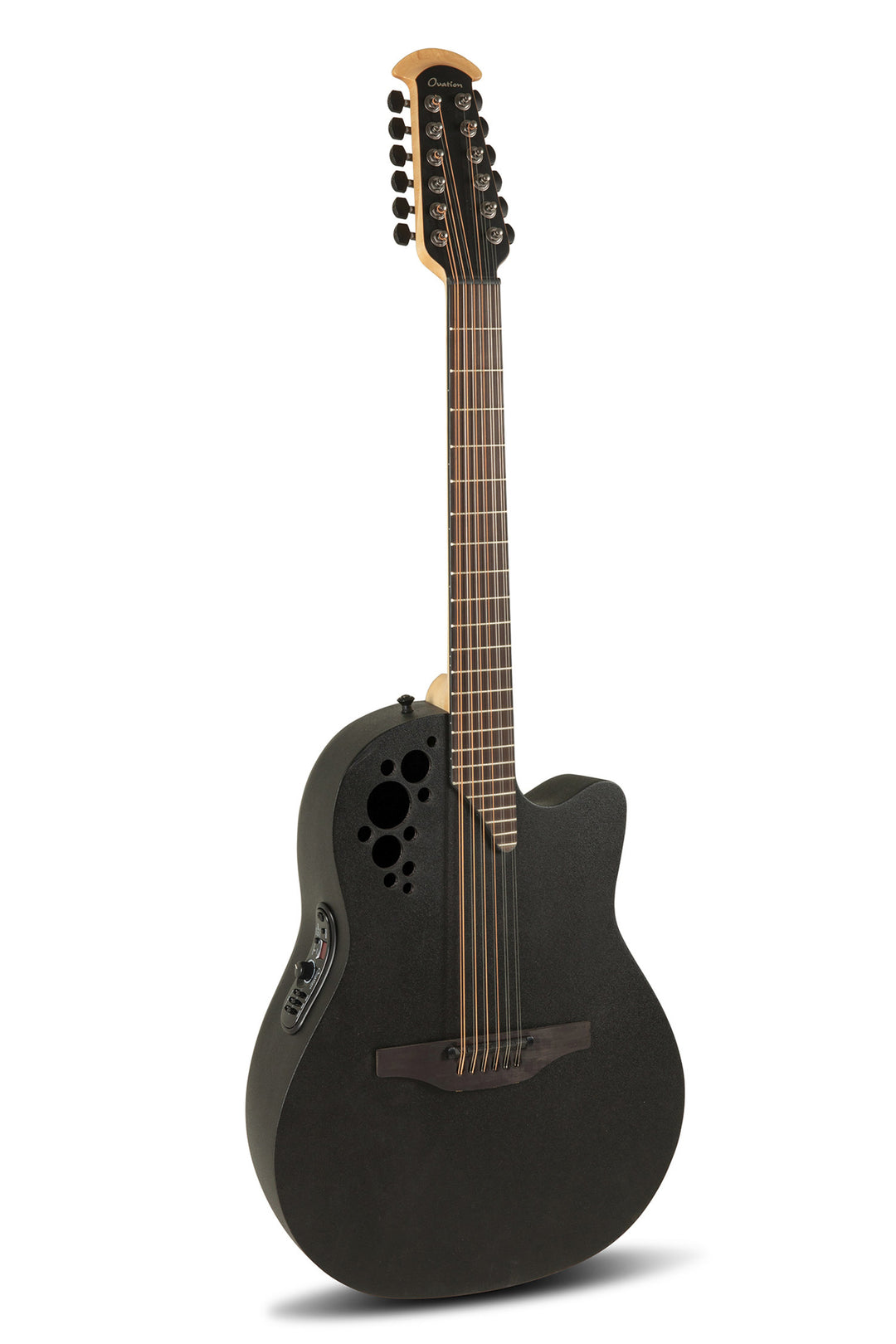 Ovation E-Acoustic kitarat Elite TX Deep Contour Cutaway 12-string - Black Textured (2058TX-5-G)