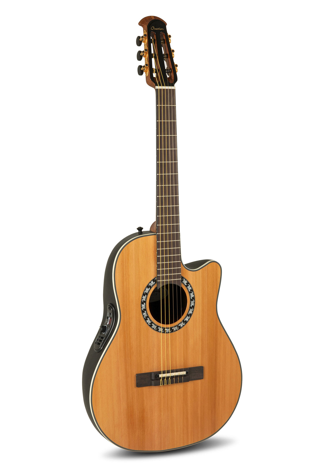 Ovation E-Acoustic klassinen kitara Classic Nylon Legend Mid Cutaway - Natural (1773AX-4-G)