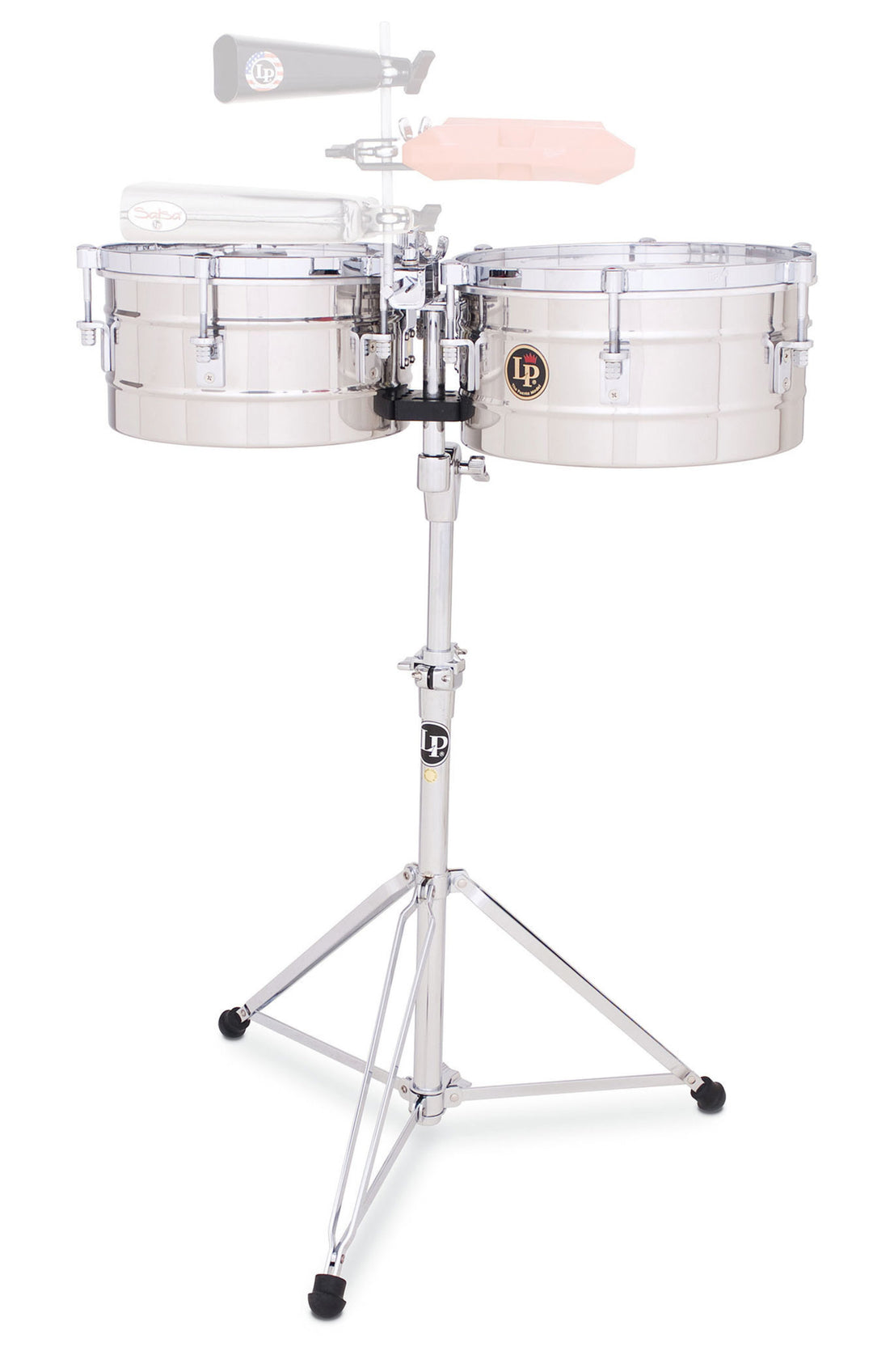 Latin Pundistussoittimet Timbales Tito Puente Stainless Steel - 12"/13" (LP255-S)