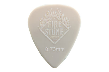 Fire & Stone -nylonplektrat 0,73 mm, harmaa, 12 kpl