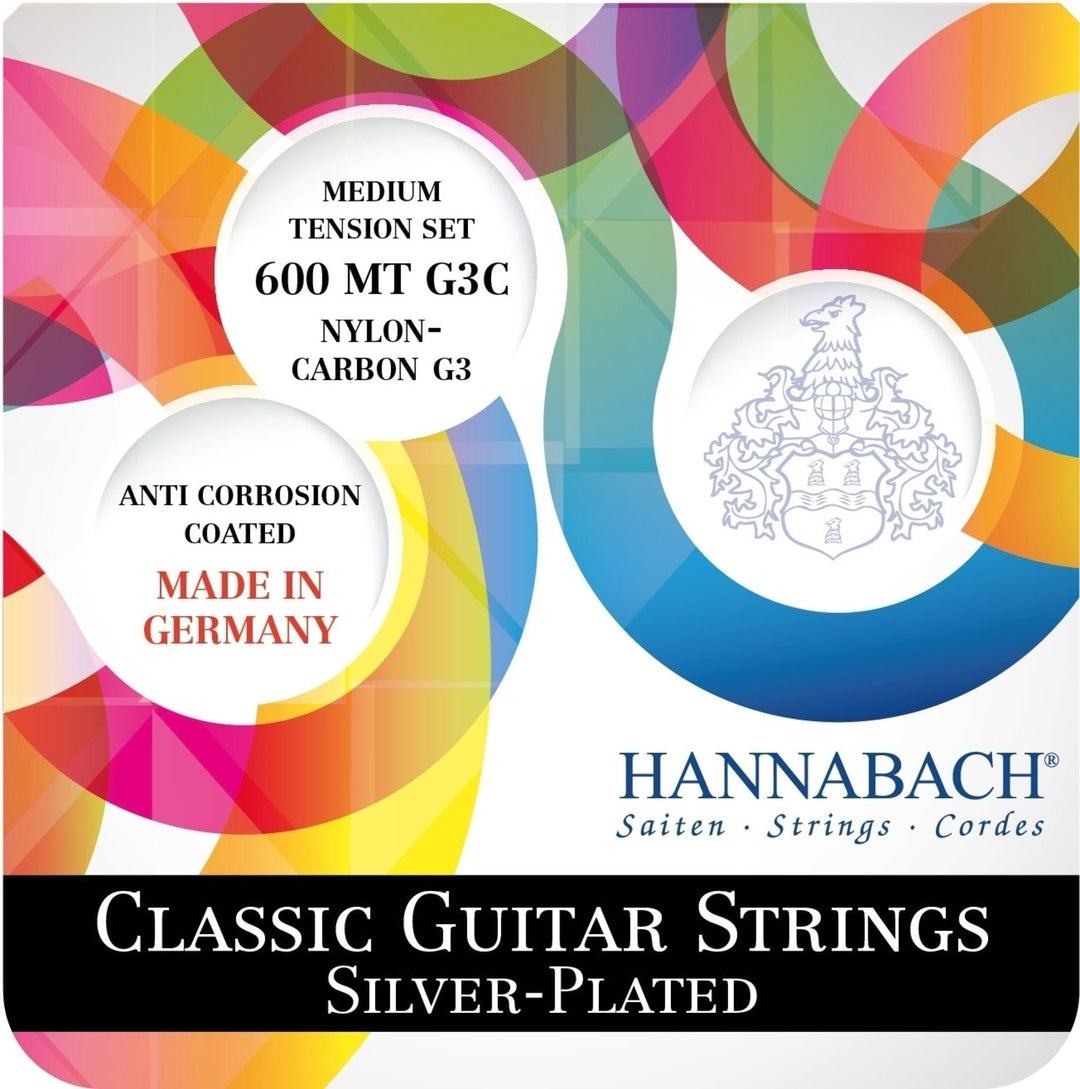 Hannabach kielet klassiselle kitaralle 600 G3C G3 CARBON - Set (600 MTG3C)