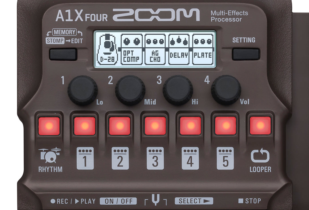 Zoom A1X Four Akustinen efektipedaali