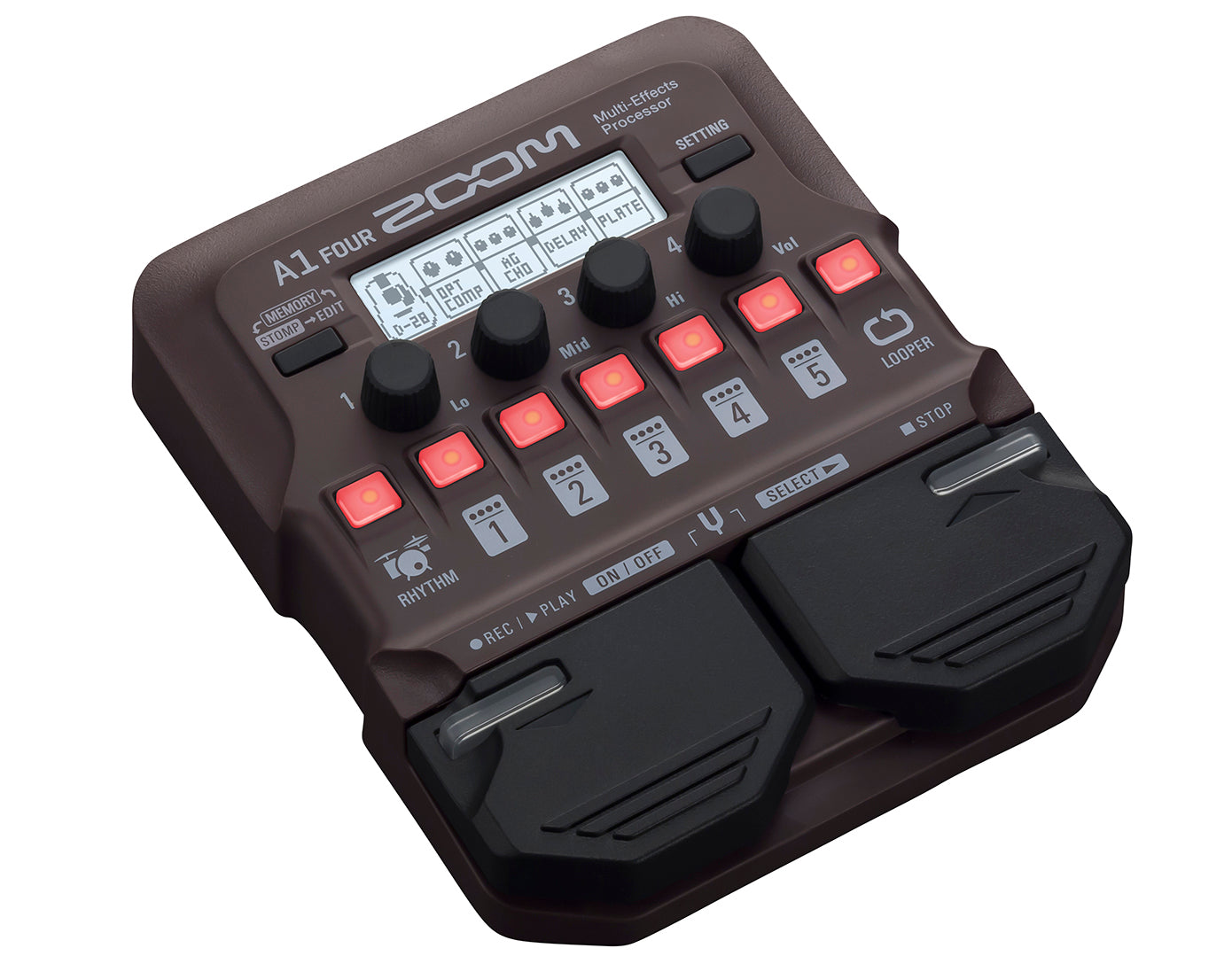 Zoom A1 Four akustinen efektipedaali