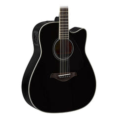 Yamaha FX370C Elektronisk Akustisk Kitarat (Sort)