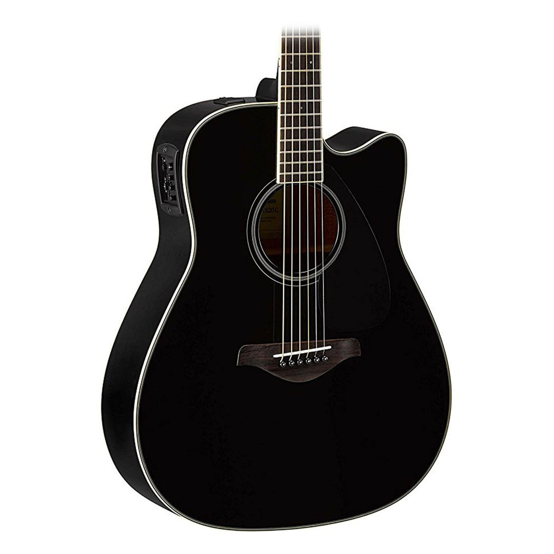 Yamaha FX370C Elektronisk Akustisk Kitarat (Sort)