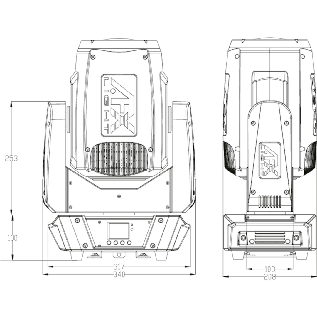 AFX BEAM 200 Liikkuvat päät (200 Watt)
