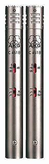 AKG C451B kondensaattorimikrofoni (stereosarja)