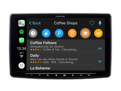 Apple Carplay, Android Auto Fiat 500 Beige Sisustus (2007-2015)