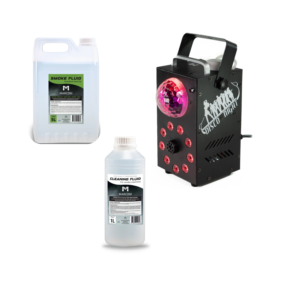 Marconi Fog Machine m. RGB & Astro Effekt (700W) Bundle