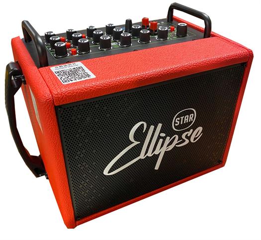 Ellipse 120W akkuvahvistin ja laukku - Q3 rød