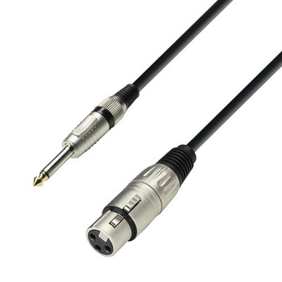 6,3mm Jack naar XLR naaras (3m)