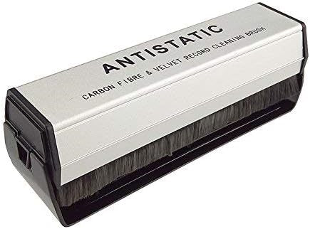 Hiilikuitu- ja samettiyhdistelmäharja vinyylilevyille