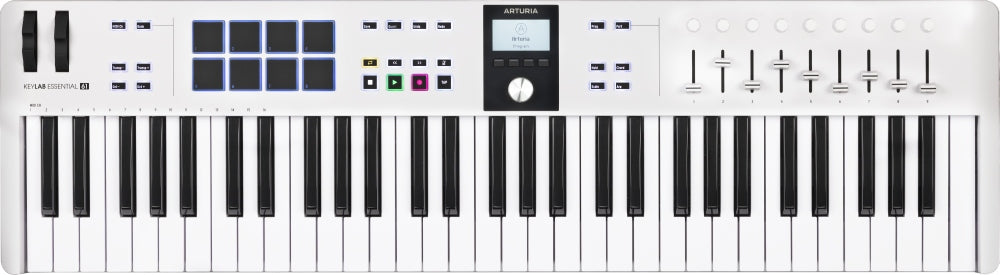 Arturia KeyLab Essential MK3-61 MIDI-Kosketinsoitin (Valkoinen)