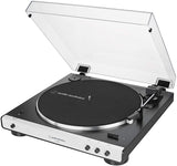 Audio-Technica AT-LP60XBT-WH + Pioneer DM-40BT-W Bluetooth kaiuttimet.