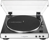 Audio-Technica AT-LP60XBT-WH + Pioneer DM-40BT-W Bluetooth kaiuttimet.