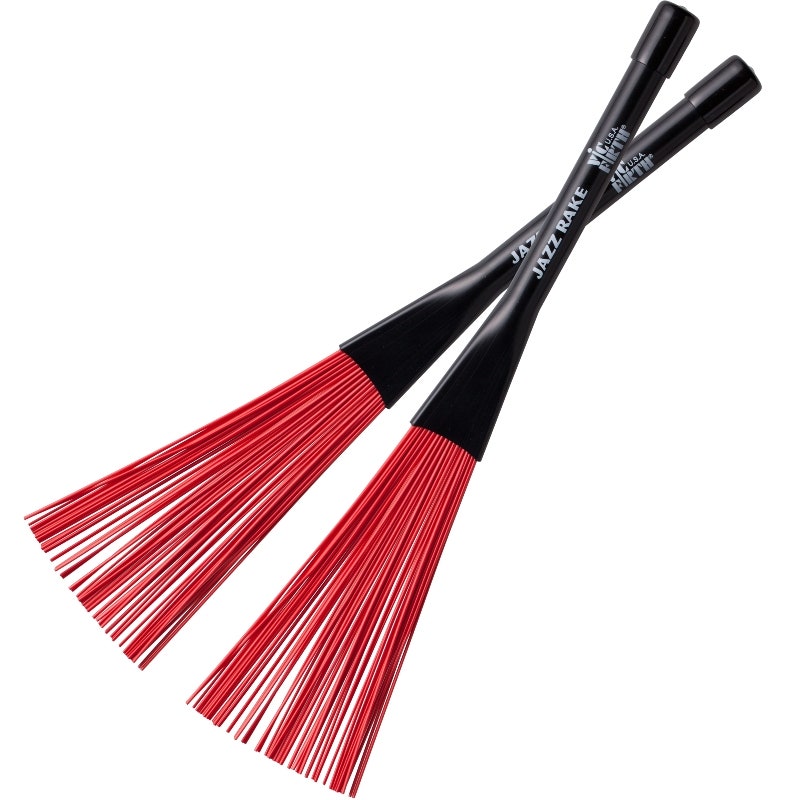 Vic Firth BJR Jazz Rake punainen muovi